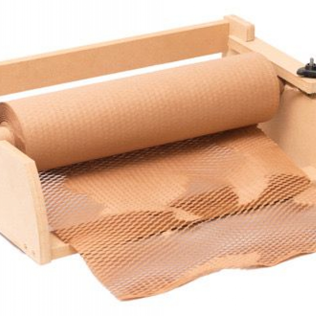Kit rollo de papel panal 50 + dispenser